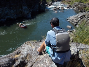 Mountain top river view
