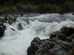 Rainie Falls was completely underwater during the most recent flood event earlier this month.